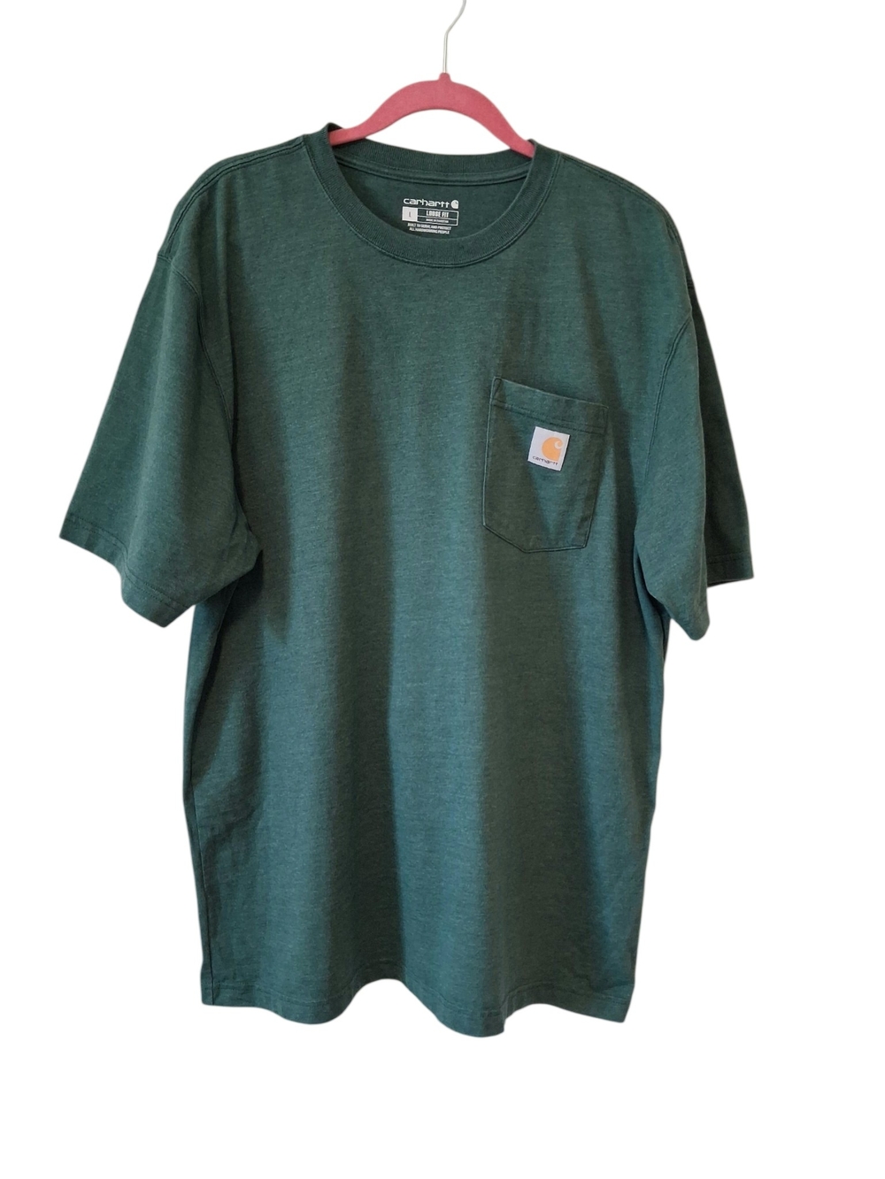 Carhartt Men's Loosefit Green Pocket T-Shirt Size L